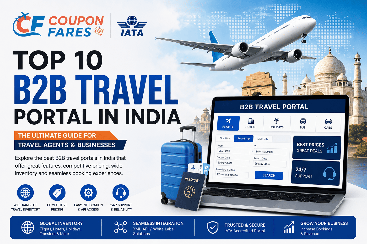 Cheapest B2B Travel Portal in India 2026 | Top 10 Travel Portals & Companies